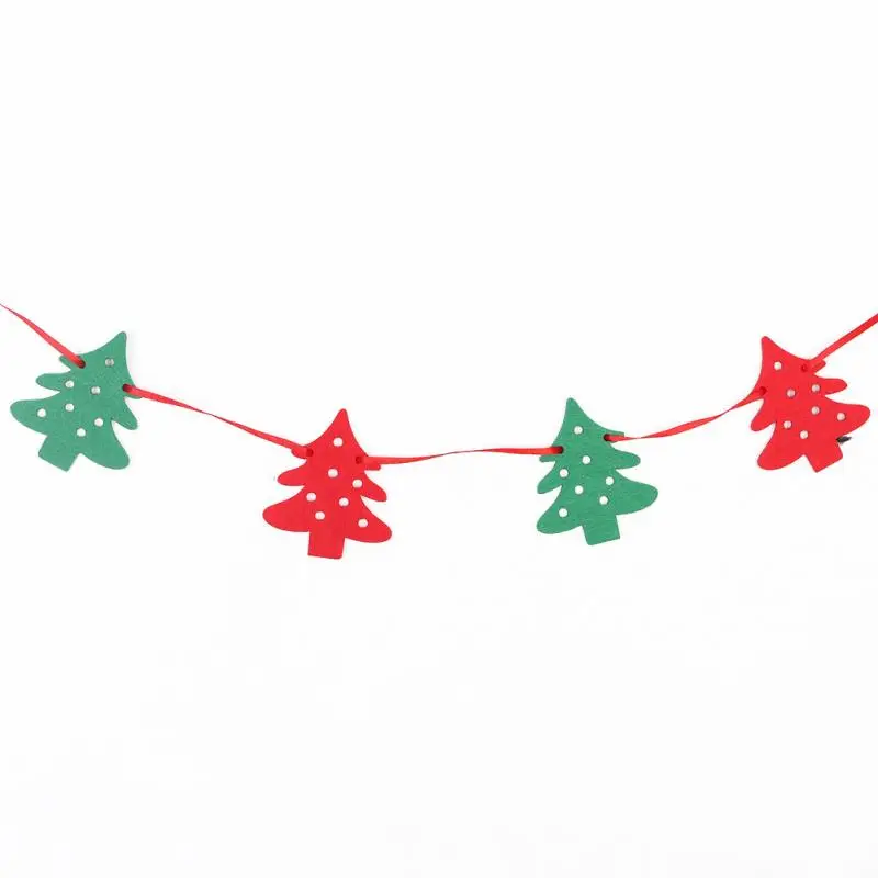 Christmas Banners Part - 15: Merry Christmas Banner Felt Christmas Banners Christmas Bunting Garland Banner Hanging Xmas Festivals Home And Shop Decoration-in Banners, ...