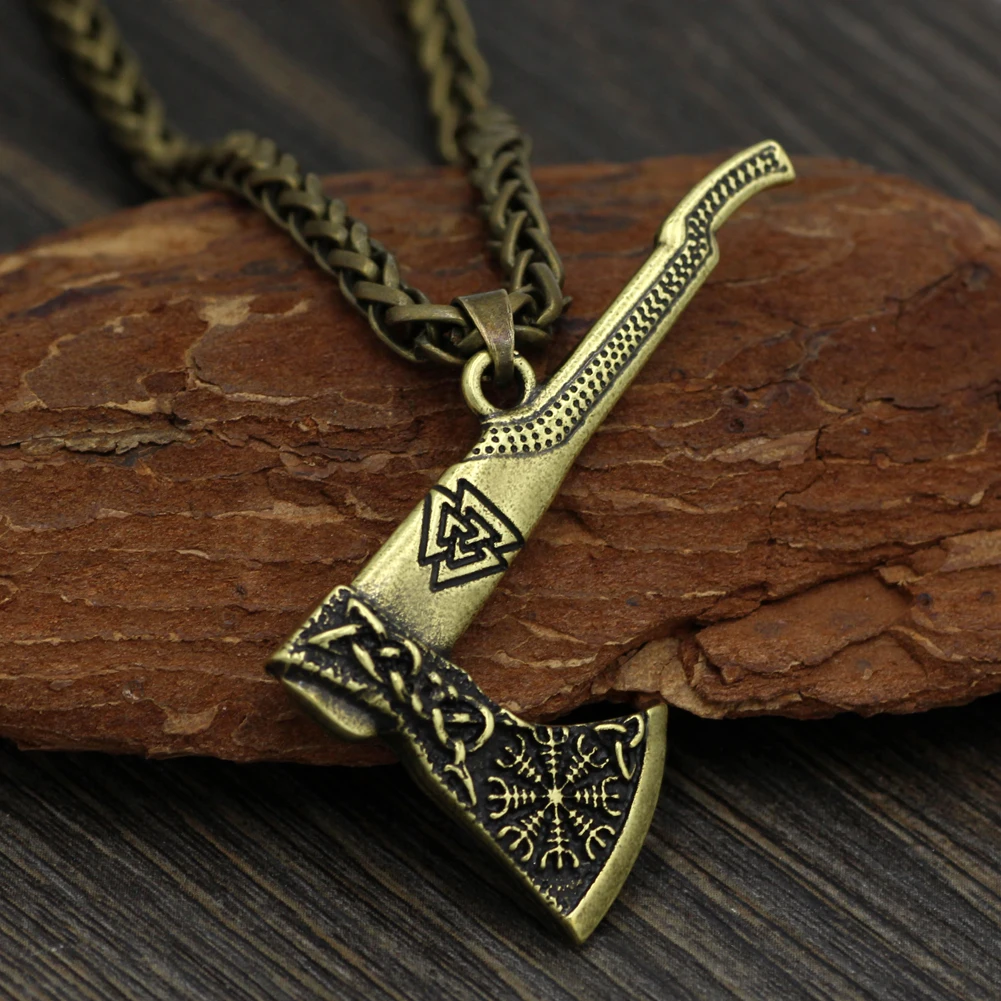 Мужчины Викинг один мА мужчины скандинавский троица валкнут Vegvisir компас амулет