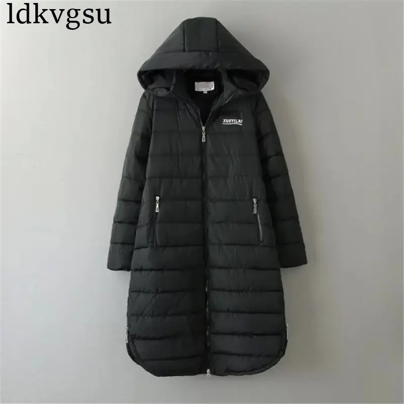 

2019 Winter Jacket Women Winter Coat Women Plus Size 6XL Long Parka Cotton-Padded Down Cotton Coats Women Wadded Jackets A887