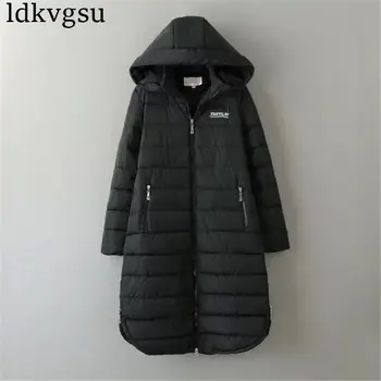 

2020 Winter Jacket Womens Winter Coat Women Plus Size 6XL Long Parka Cotton-Padded Down Cotton Coats Female Wadded Jackets A887