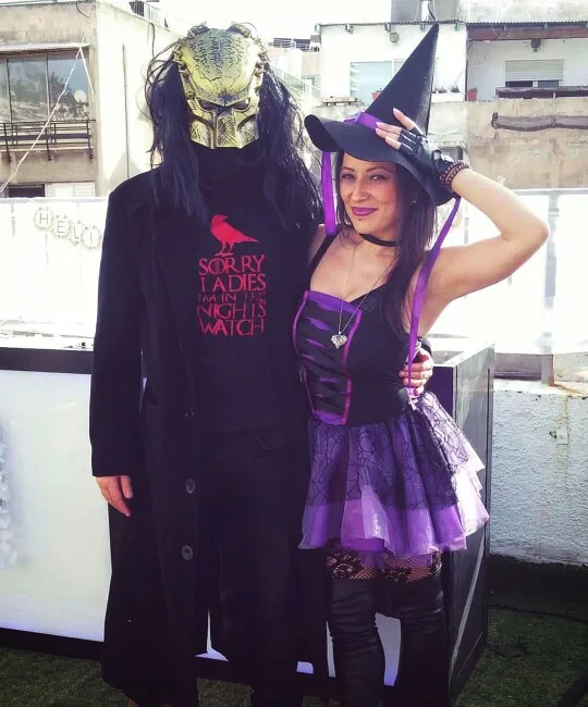 Роскошный взрослый костюм ведьмы на Хэллоуин для женщин, сексуальный фиолетовый костюм на подтяжках с хвостом ласточки, платье, шляпа, карнавальные вечерние костюмы для женщин