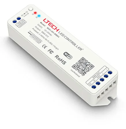 

WiFi-101-DMX4;LED WiFi to DMX512 Controller;DC12-24V input;DMX512 signal output