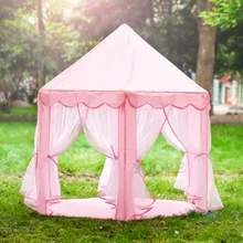 Princess Castle Tent Large Space Children Play Tent for Kids Indoor & Outdoor Pink Playhouse Perfect Gift for Kids tent children