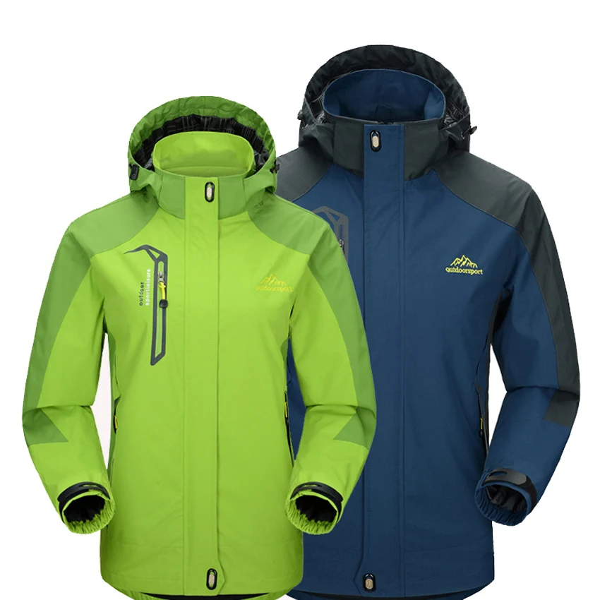  Mountainskin 5XL Men's Jackets Waterproof Spring Hooded Coats Men Women Outerwear Army Solid Casual