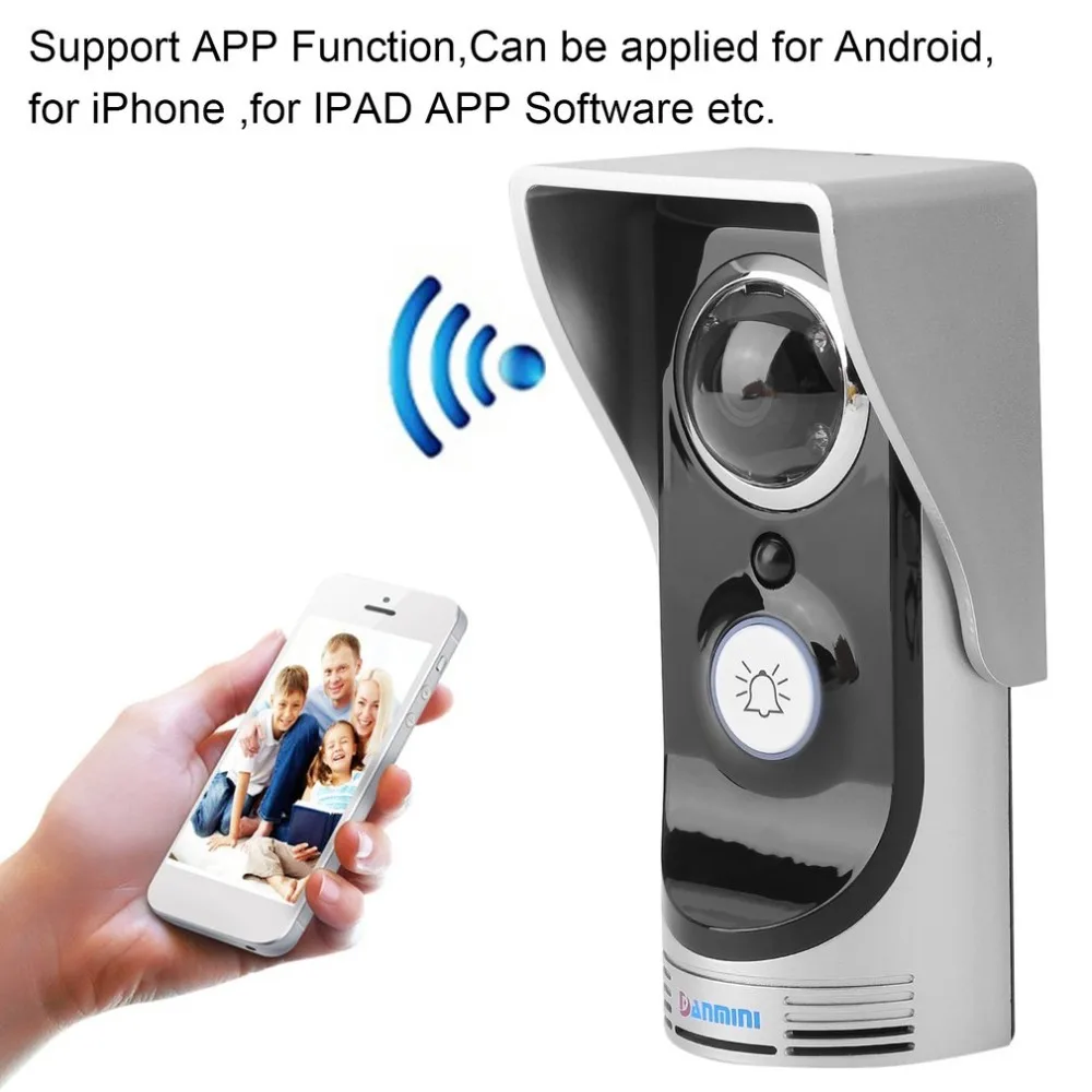 

Wireless WiFi Doorbell Remote Video Camera Phone Doorbell Waterproof 12V Door Bell Monitor Security Intercom Machines
