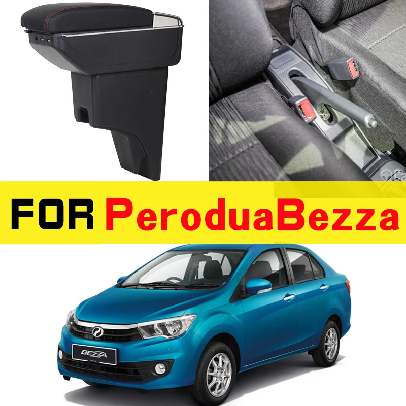 

Leather Car Armrest For perodua Arm Rest Rotatable Bezza