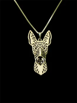 

2016 Trendy Wire-Haired Ibizan Hound dog pendant necklace women gold silver statement necklace men cs go wholesale collares