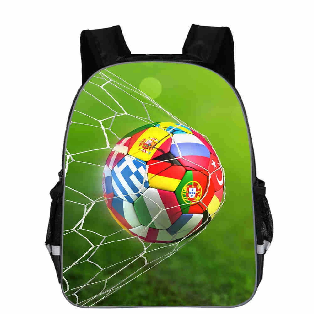 11 дюймов детские сумки 3D льда Soccerly/ноги мяч шаблон для подростков мальчиков девочек дети команды сумки - Цвет: 10