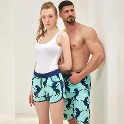 Модные купальники для пар бордшорты женские/мужские пляжные шорты Серфинг Плавание шорты Плавки пляжный спортивный костюм быстрый