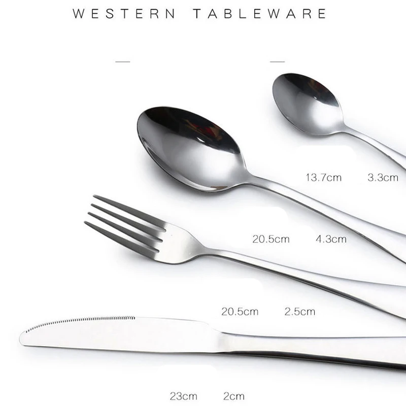 16/24 шт. набор столовых приборов из нержавеющей стали|knife and fork|dinner knifedinnerware set |