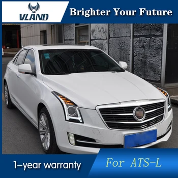 

Vland Head Lamp for Cadillac ATSL headlights 2014-217 LED Headlights DRL Lens Double Beam Xenon bi xenon lens