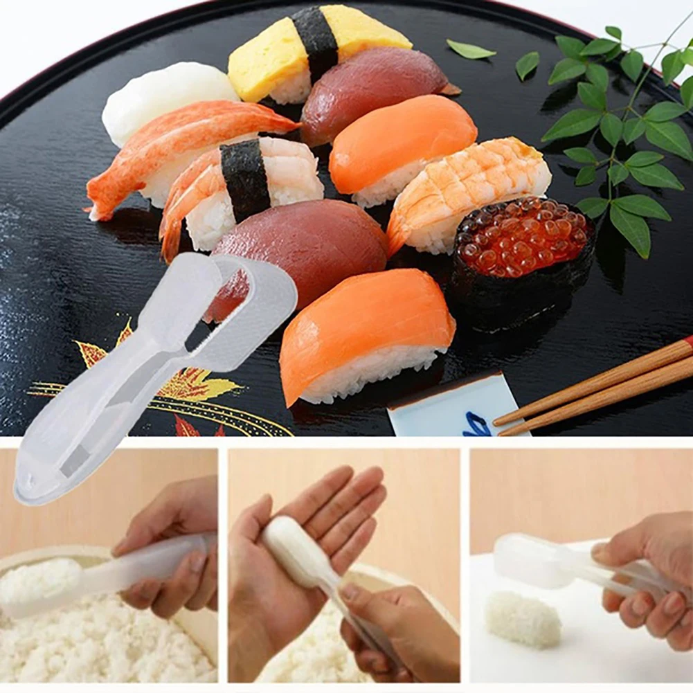 New Plastic Press Type Sushi Maker Japanese Food Sushi Mold Rice Meat Vegetables DIY Ball Onigiri Making Tools Kitchen Accessori