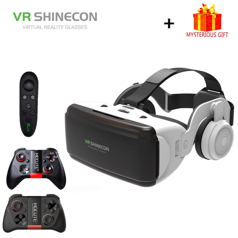 

VR Shinecon G06E Casque 3D Glasses Headset Virtual Reality Glasses Google Cardboard For Smart Phones Smartphone Lens Remote Game