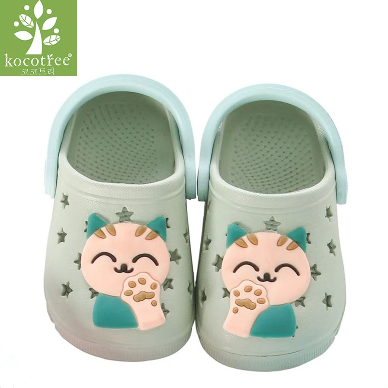 Kocotree Cat Baby Beach Slipper Children Sandals Wholeas EVA Anti-slip Girls Boys Slippers Summer Garden Shoes Child Slipper