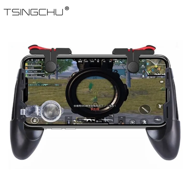 

TSINGO For PUBG Mobile Controller L1R1 Trigger Fire Shooter Aim Button For iOS Android Phone Gamepad joystick For Shooting Games