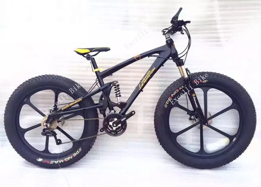 26 Snow Bicycle Fat Bike 4.0inch Widen Tire Mountain Terrain Bicicleta 8 Speeds Bici vtt Bicicleta de Montanha Bike 2624