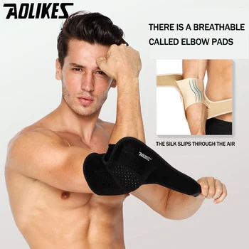 1Pcs Sport Ondersteuning Mouwen Elleboog Protector Gewichtheffen Volleybal Tennis Arm Brace Ellebogen Pads Voor Basketbal Running Veiligheid 1Pcs Sport Ondersteuning Mouwen Elleboog Protector Gewichtheffen Volleybal Tennis Arm Brace Ellebogen Pads Voor Basketbal Running Veiligheid