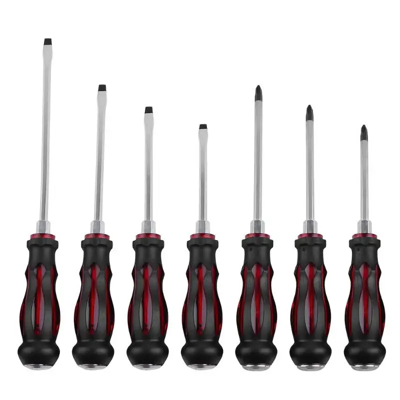 7pcs/set Slotted Phillips Screwdrivers with Strong Magnetic Bolt Driver Kit