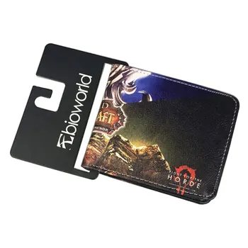

Hot 2017 World of Warcraft Purse Anime Games Wallets Leather Card Holder Bags Casual carteira masculina Men Folded Short Wallet