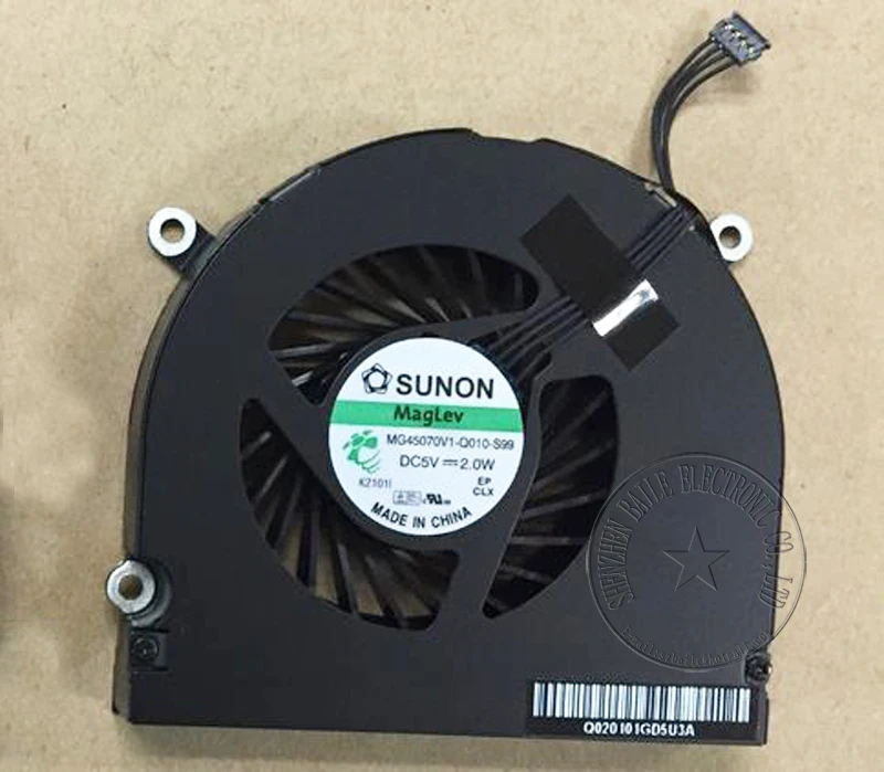 CPU fan for APPLE MacBook Pro 17" MC226 mc227 A1297 cpu fan, 100 Brand