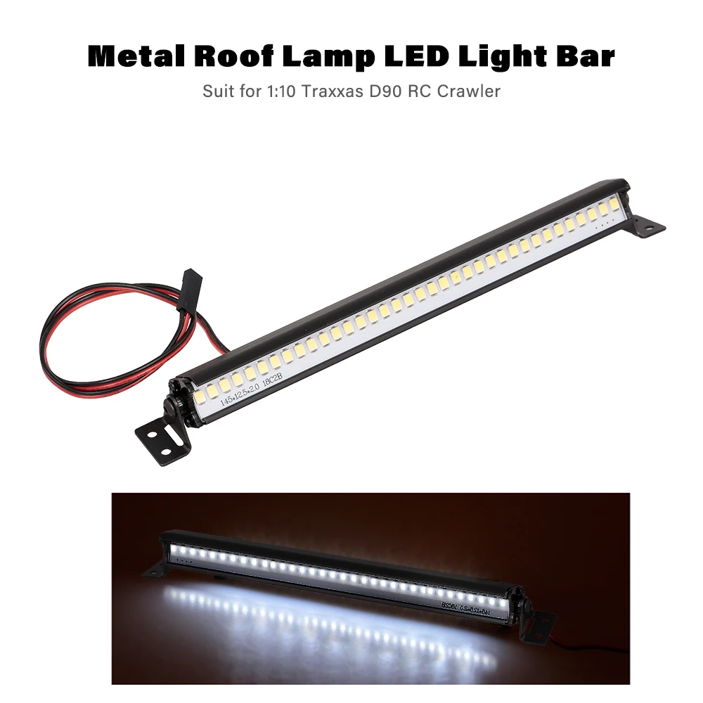 

RC Car Metal Roof Lamp LED Light Bar for 1:10 Traxxas Trx-4 SCX10 90027 SCX10 II 90046 RC4WD D90 RC Rock Crawler Cars