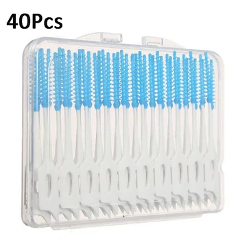 

1 Bag Inter-dental Rubber Elastic Floss Brushes Dental Teeth Toothpick Oral Caring Teeth Cleaning Tool Random Color dropshipping