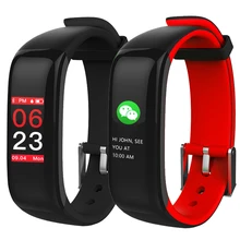 Смарт-браслет монитор сердечного ритма Фитнес браслет Цвет Экран Спорт фитнес-трекер здоровья извещение о входящем сообщении Смарт P1 плюс