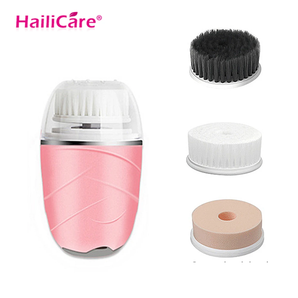

3 In 1 Electric Facial Cleanser Pore Cleaner Brush Waterproof Blackhead Removal Cleansing Anti Acne Usb Charging Skin Brushes