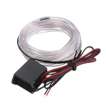 

5M 2.3mm EL Cable DC 12V Flexible Neon Lights for Christmas Parties Rave Parties Halloween Costumes Retail Shop Display, 10COLOR