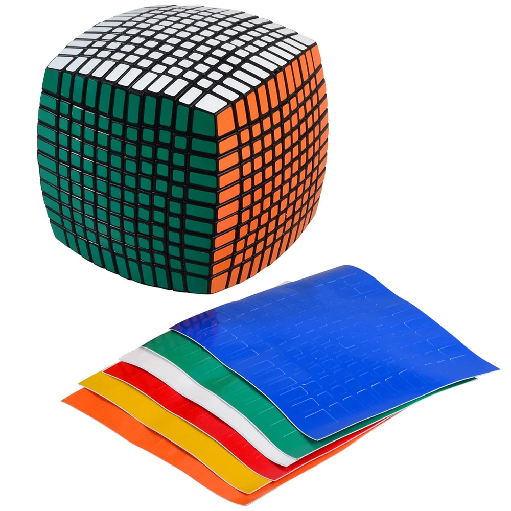 

ZHISHENG 115mm 11*11*11 Bread Magic Cube Speed Puzzle Cube Educational Toys Gifts with Spare Stickers