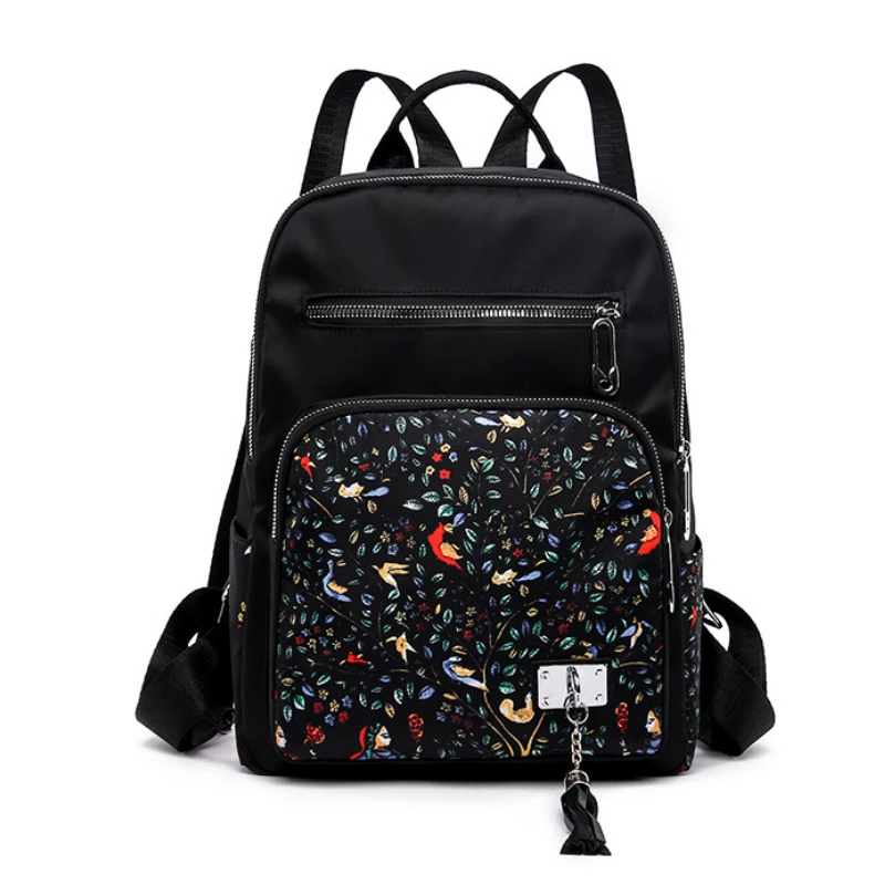 

Female Backpack Preppy Style Nylon Women Backpack High Qulaity Shoulder Bags Student Bag Black Backpack