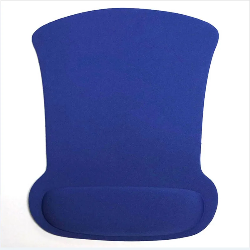 Новейший мягкий губчатый коврик для мыши с поддержкой запястья, геймерский компьютерный прочный удобный коврик для мыши для ПК - Цвет: Синий