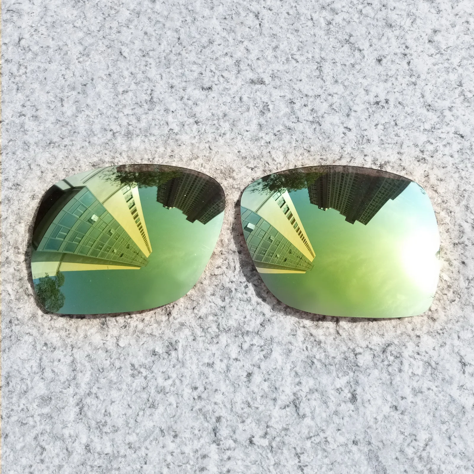 

Wholesale E.O.S Polarized Enhanced Replacement Lenses for Oakley Dispatch 1 Sunglasses - 24K Gold Polarized Mirror