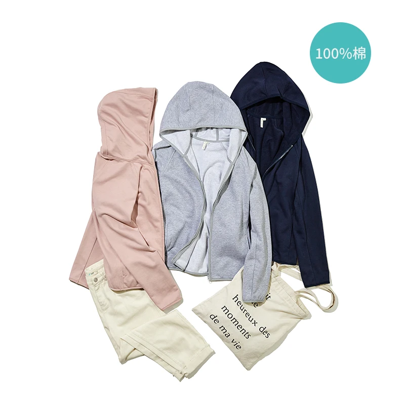 discounted INMAN Spring Autumn Cotton Hoodie Casual All Matched Sport Fashion Women Jacket