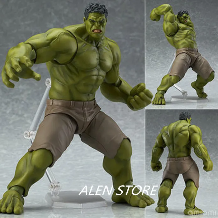 ALEN Anime Avengers Incredible Hulk Figma 271# Iron Man Hulk Buster Action Figure Age Of Ultron Hulkbuster 16CM PVC Toy