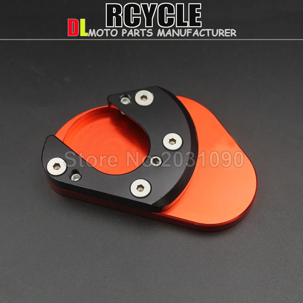 CNC Kickstand боковая стойка наращивание накладка пластина для KTM DUKE RC 125 200 390 Enduro supermoto SM SMC Приключения 690 950 990