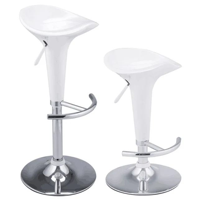 Abs Plastic Bar 2pcs Gas Lift Stools Liftable Chair White Abs Plastic Bar 2pcs Gas Lift Stools Liftable Chair White Modern Living Room Furniture