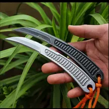 Trskt шейный нож тактические походные ножи для выживания Karambit 9cr18mov лезвие с K оболочкой, бабочка в ноже инструменты для улицы