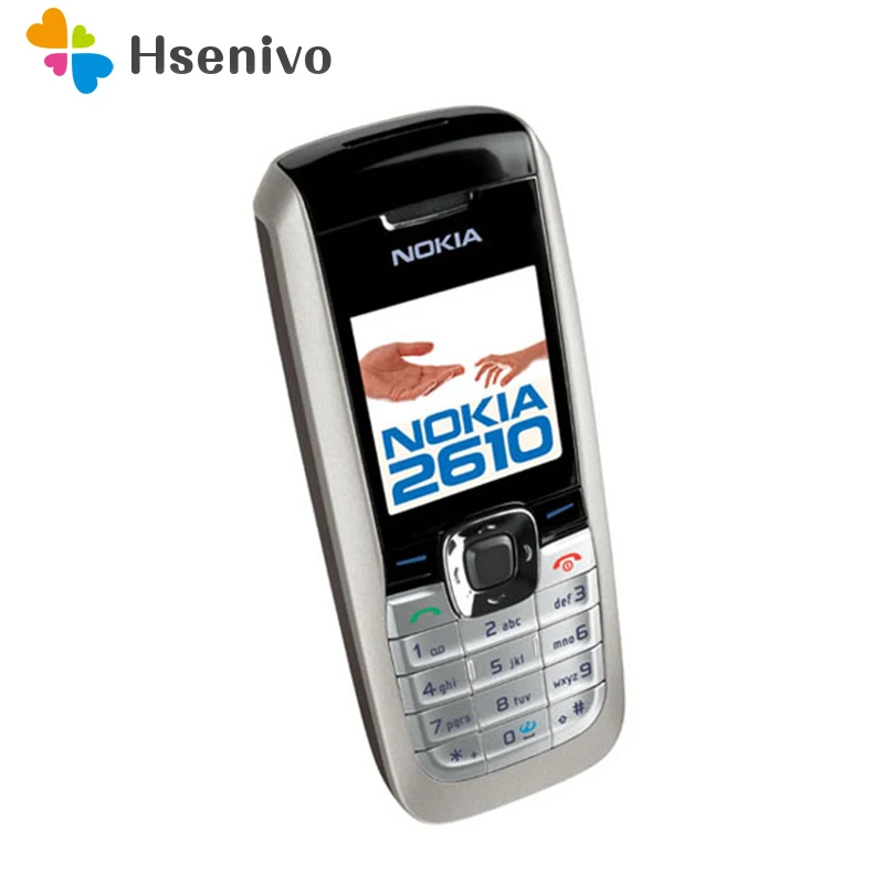 2610 رخيصة الأصلي نوكيا 2610 مقفلة الهاتف المحمول MP3 GSM الهاتف المحمول نوعية جيدة شحن مجاني