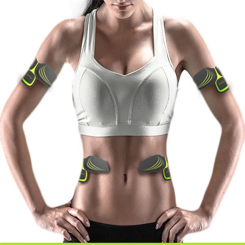Беспроводной стимулятор мышц EMS Стимуляция тела машина для похудения брюшной мышцы тренажер тренировочное устройство массажер для тела