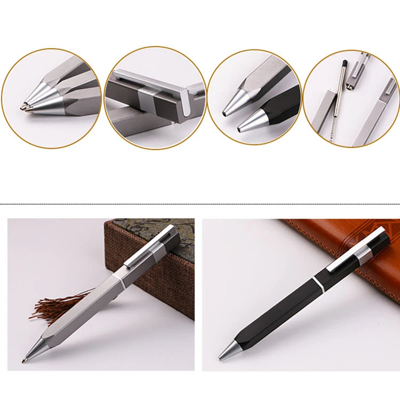 

High-grade Square Metal Pens / Ball Pen / Business Pen / Gifts For Kids Girls Gifts School Writing Supplies Novelty Stationery
