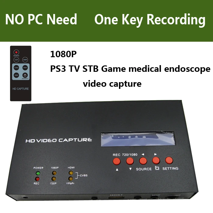 HD 1080P HDMI YPBPR AV S Video Game Video Capture Card Box