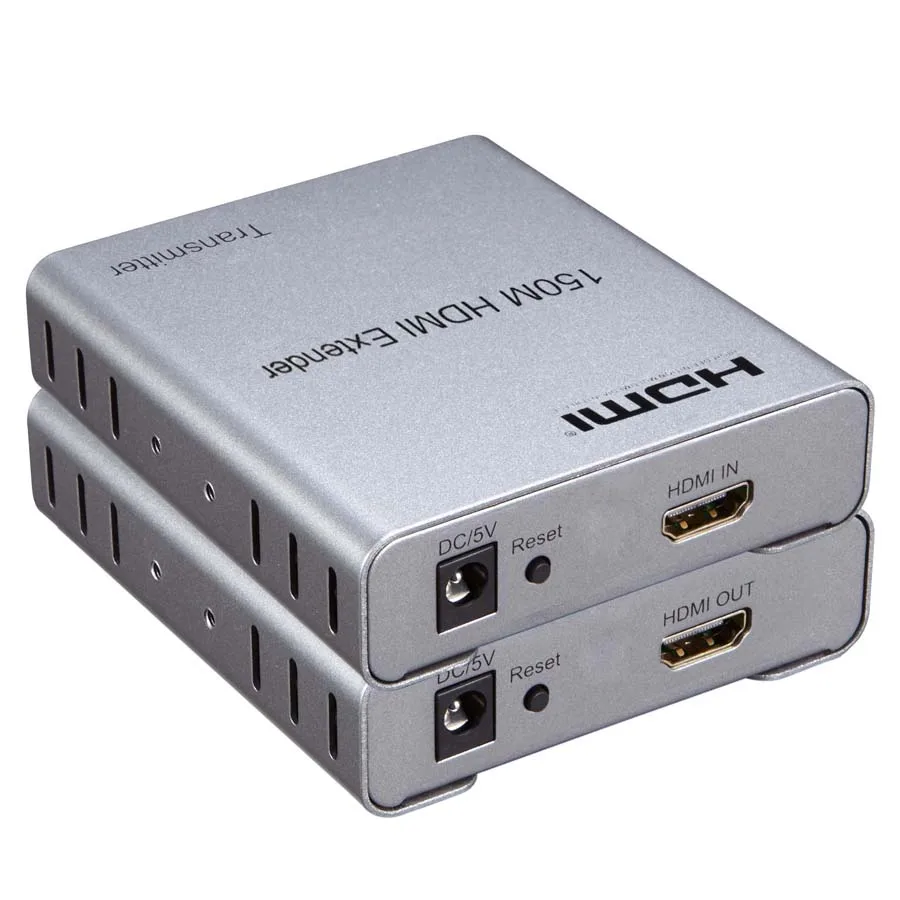 HDMI удлинитель 150 м через CAT5E/6 1080P передатчик приемник 3D для Blue Ray DVD HDTV HDPC PS3 STB PC|hdmi