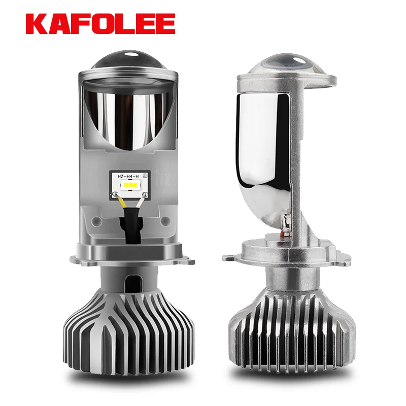 

KAFOLEE Car Lights H4 LED Headlight motorcycle lamp 6000K White Yellow mini projector lens Automoblies Bulb Hi/Lo Beam 12V