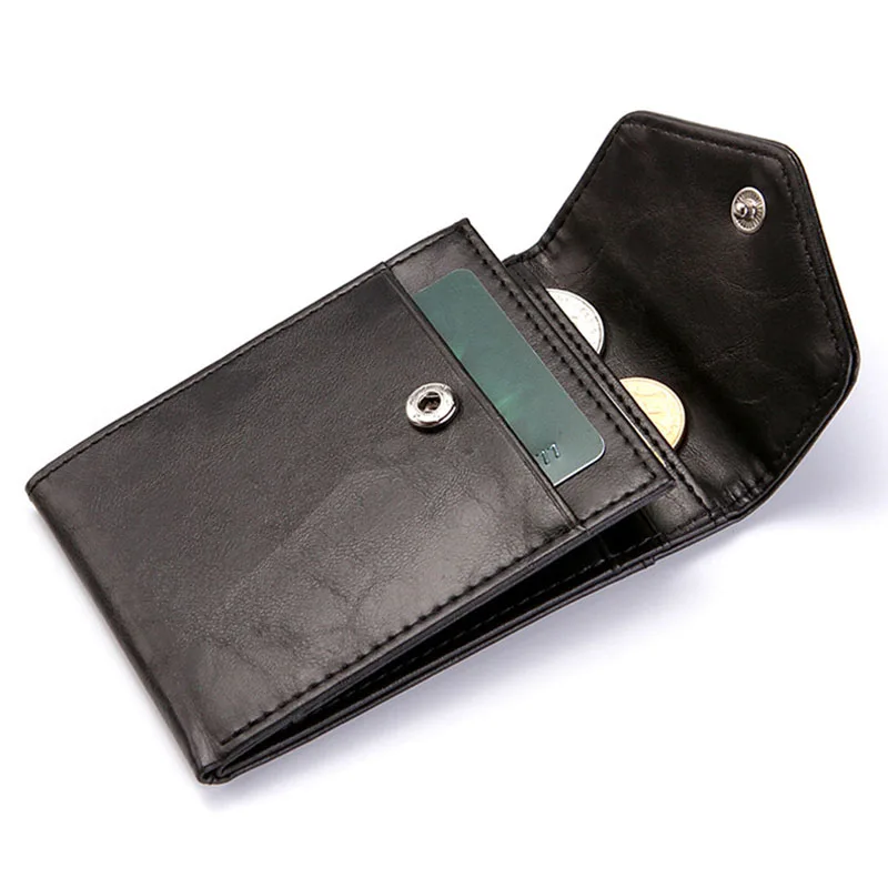 RFID креативный мужской кошелек, визитная карточка, кредитная карточка, Сумка с узором Crazy Horse, ремень с пряжкой, кошелек для монет