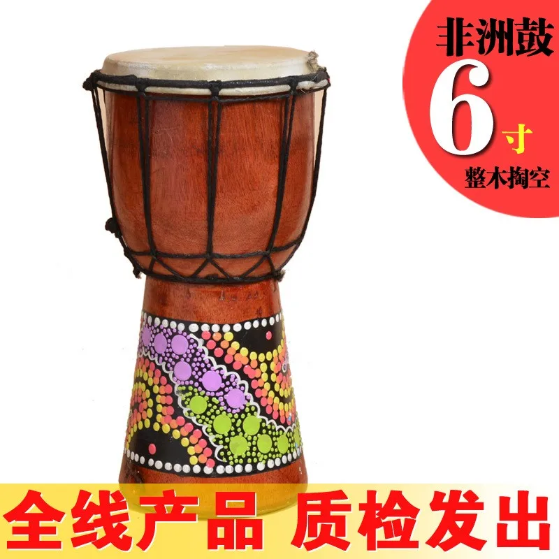 Djembe барабаны Mer ударные 6 дюймовые классические с рисунком, деревянные Африканский стиль ручной для продажи мембранофон с узором