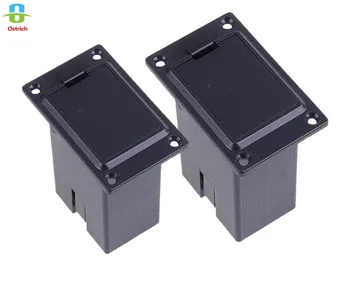

9V BATTERY HOLDER CASE BOX COVER FOR GUITAR BASS ACTIVE PICKUP CONNECTOR NEW