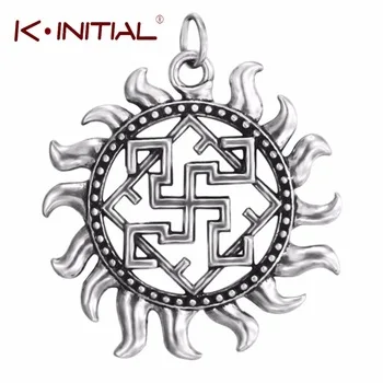 Kinitial Antique Slavic Amulet Pendants Valkyrie Symbol Viking Scandinavian Amulet Charm Pendant for Necklace Handmade Jewelry