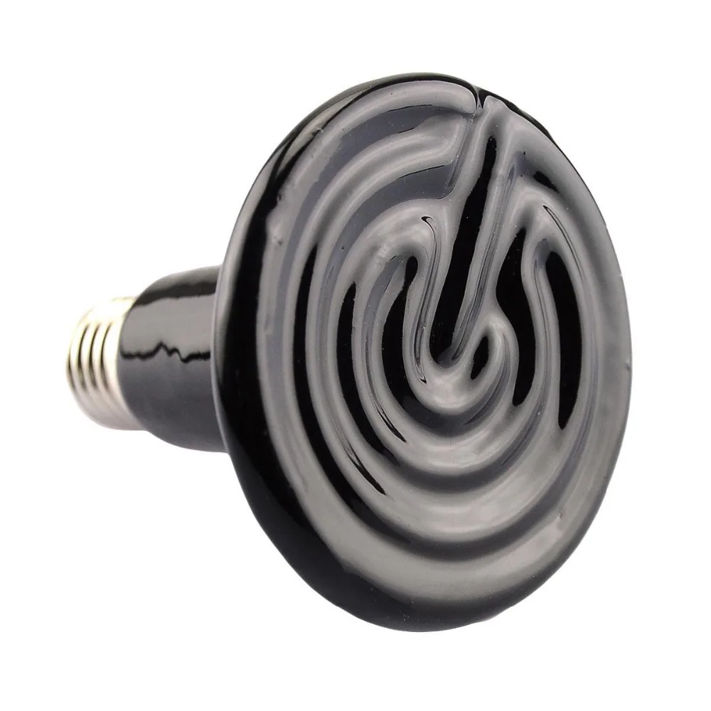 

150W 220V Pet Black Infrared Heat Emitter Appliances Lamp for Reptile Light Brooder Coop Grow Incubator Drop shipping