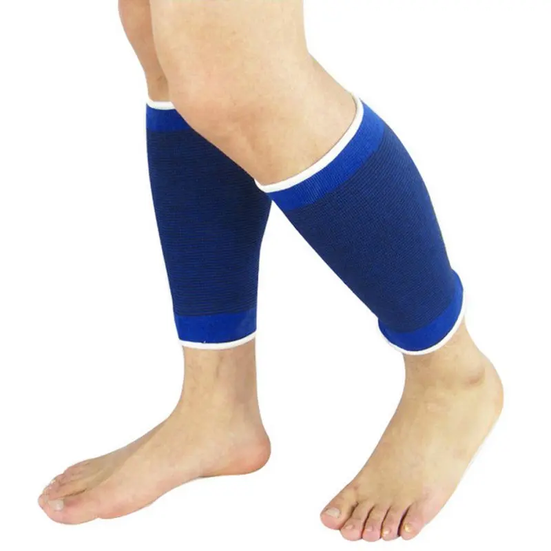 

A Pair Polyester Cotton Sports Safety Shin Guard Protection New